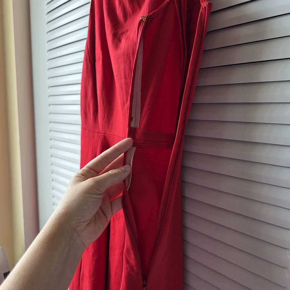 Kate Spade Vibrant Red Midi Dress - Picture 3 of 6